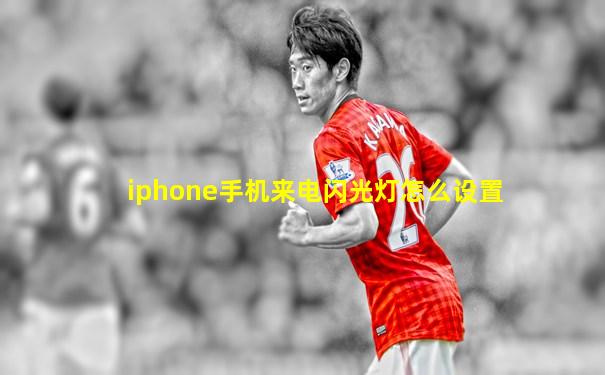 iphone手机来电闪光灯怎么设置