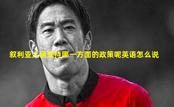 叙利亚人民支持哪一方面的政策呢英语怎么说